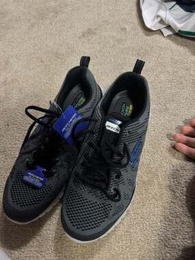 Skechers Men's Overhaul Debbir Training Shoes Charcoal Black
